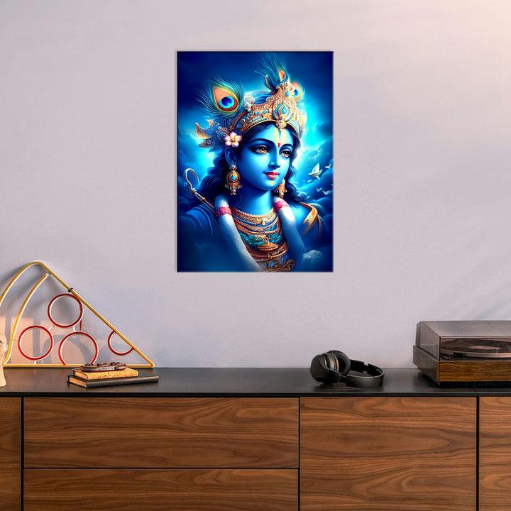 Metal Poster - Lord Krishna LK07