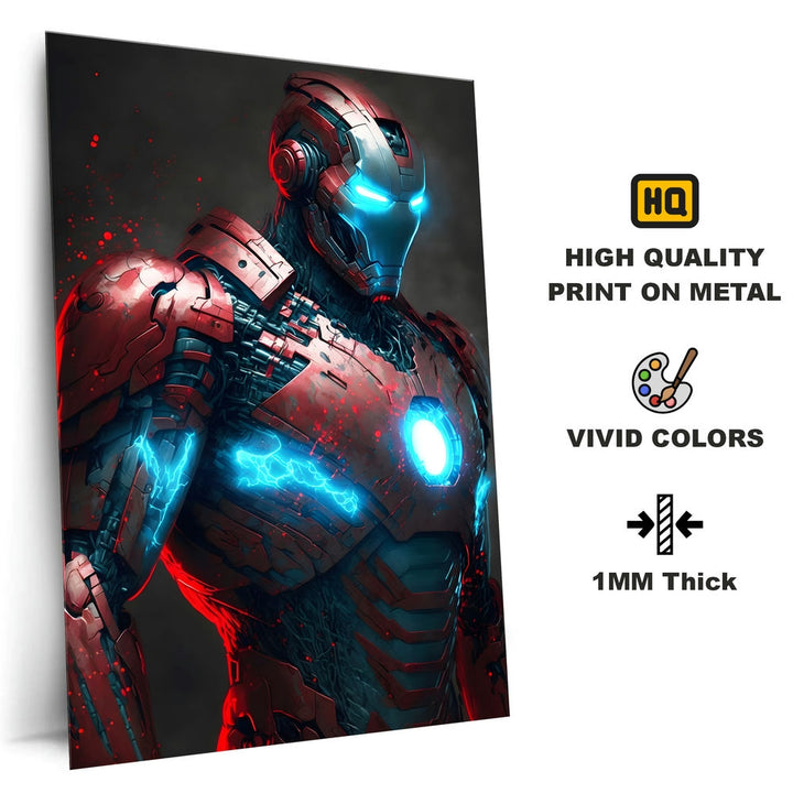 Metal Poster - Superhero Iron Man IM12