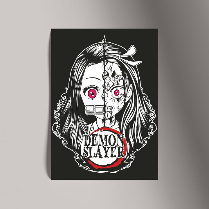 Self Adhesive Textured Vinyl Poster Demon Slayer Nezuko Kamado