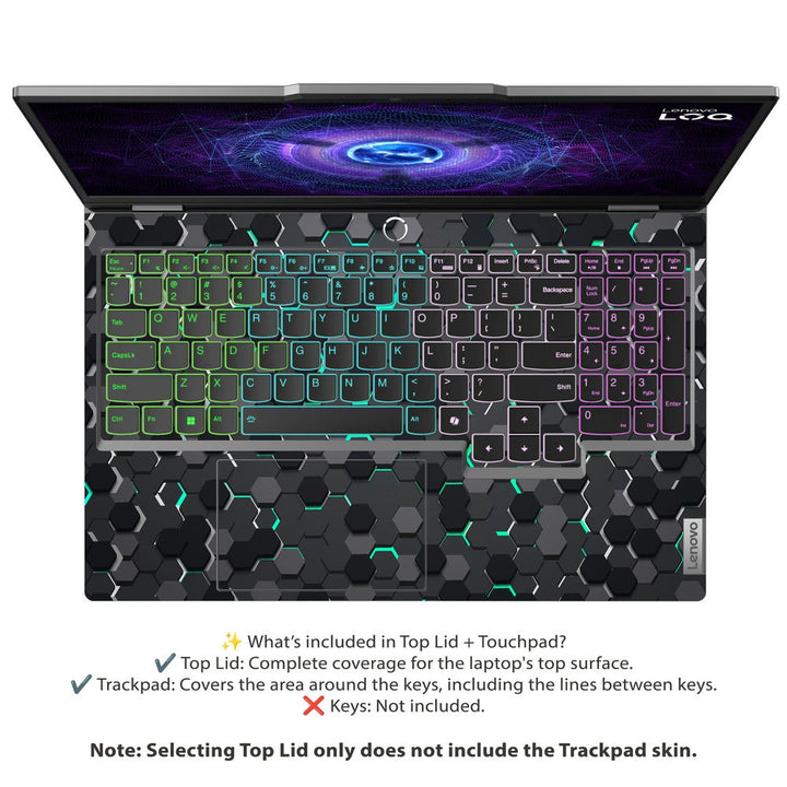 Lenovo LOQ Laptop Skin - Hexagon Glow