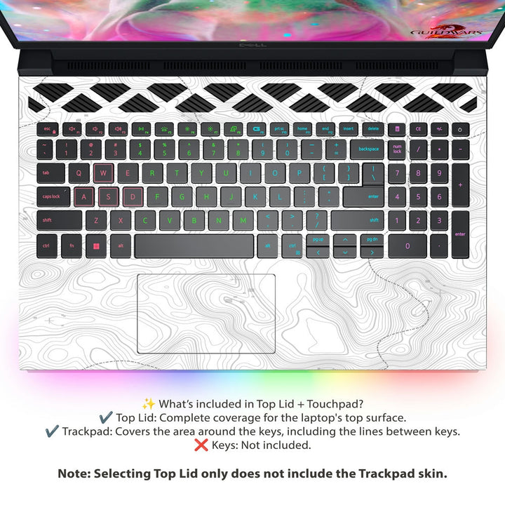 Dell Laptop Skin - Topography Pattern TP07