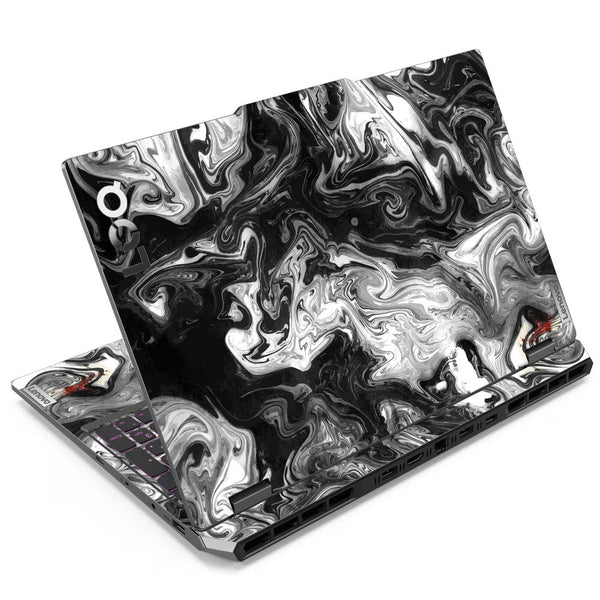 Lenovo LOQ Laptop Skin - Marble Black While Art