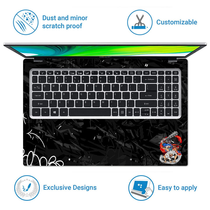 Laptop Skin - One Piece Anime Action DS6