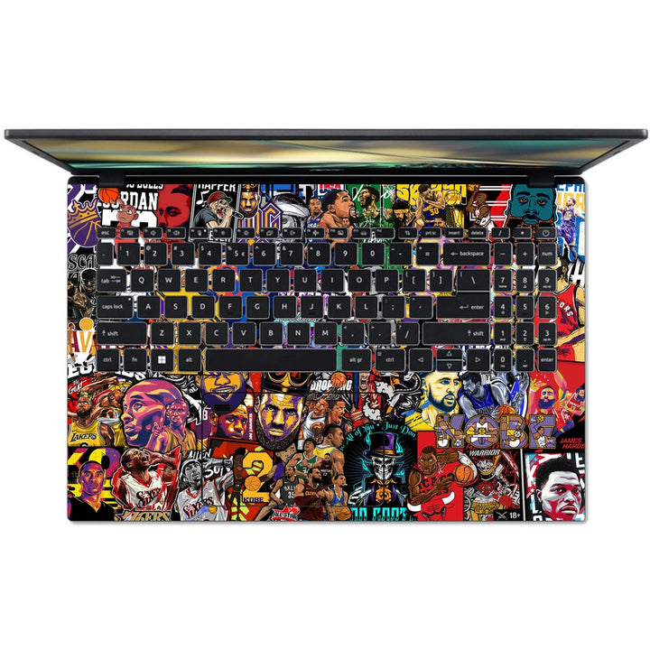 Acer Laptop Skin - Basketball Sticker Bomb DS1