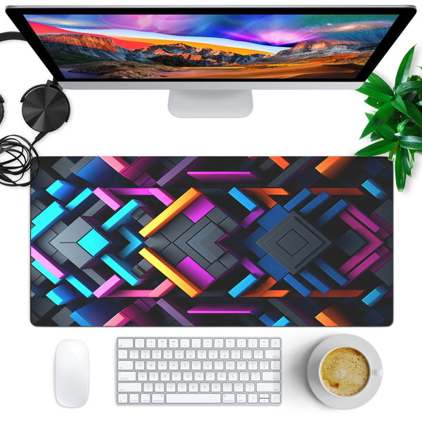 Anti-Slip Desk Mat Gaming Mouse Pad - Color Matrix