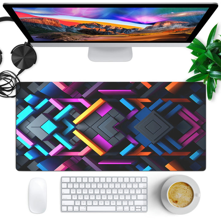 Anti-Slip Desk Mat Gaming Mouse Pad - Color Matrix