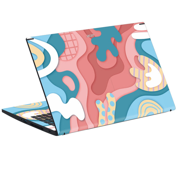 Acer Laptop Skin - Playful Abstract Shapes