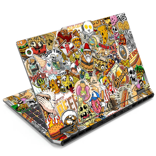 Lenovo LOQ Laptop Skin - Pizza Sticker Bomb