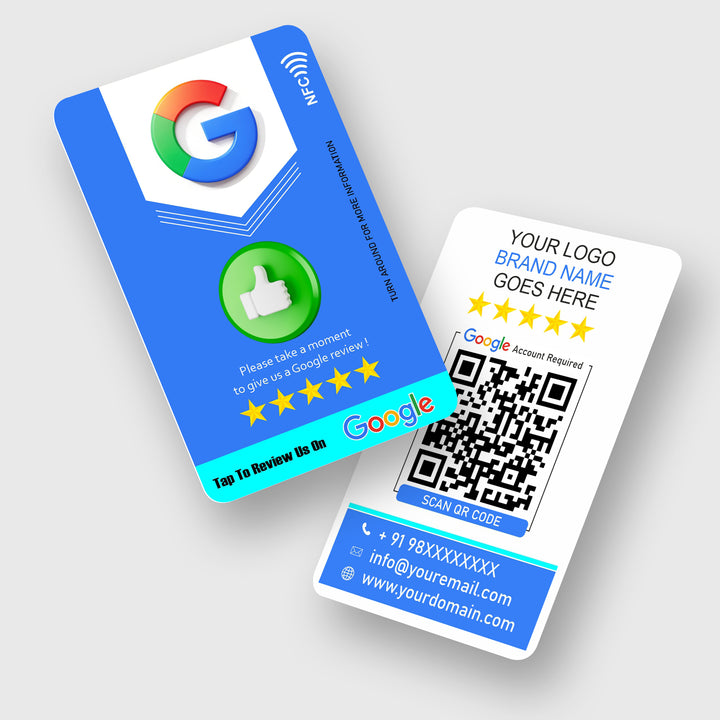 Google Review Card Blue Shield