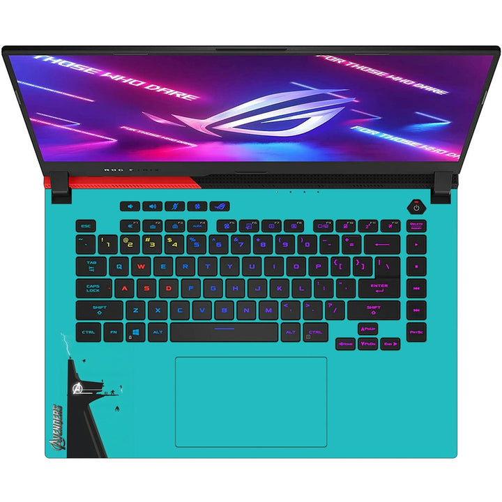 Asus Laptop Skin - Avengers Assemble Force Cyan Back