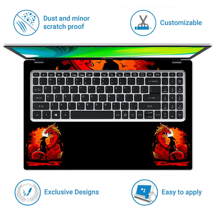 Laptop Skin - Samurai Ninja Man with Sword