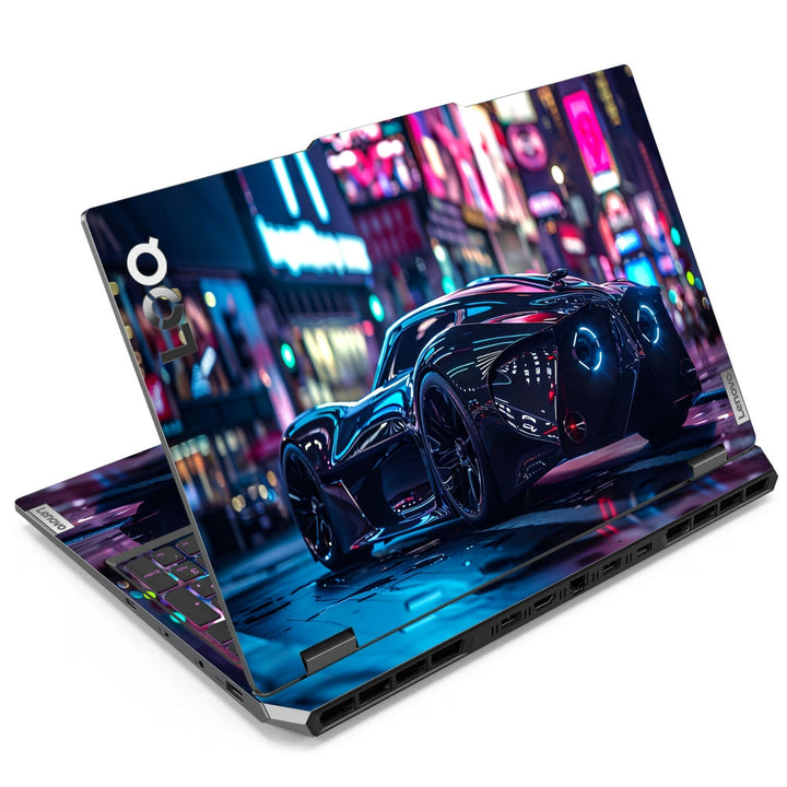 Laptop Skin - Cyber Sports Car Night