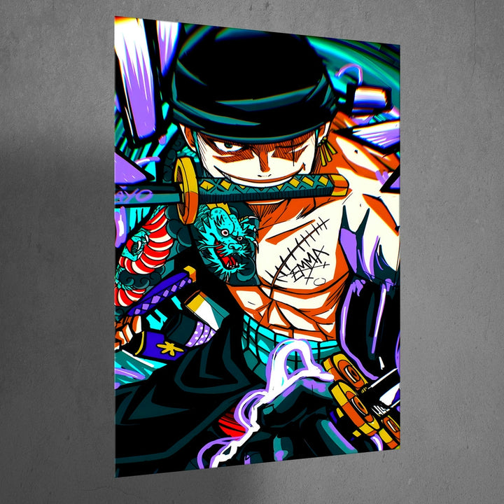 Metal Poster - One Piece Roronoa Zoro OP39