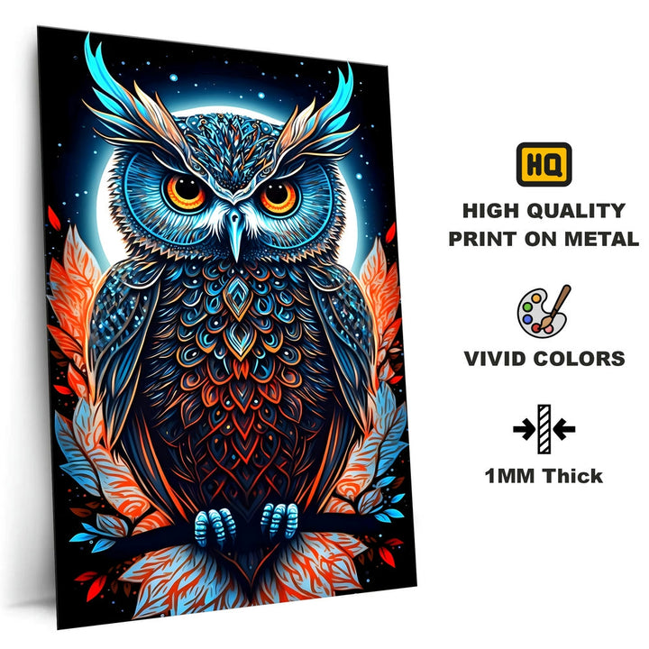 Metal Poster - Wildlife Owl WO02