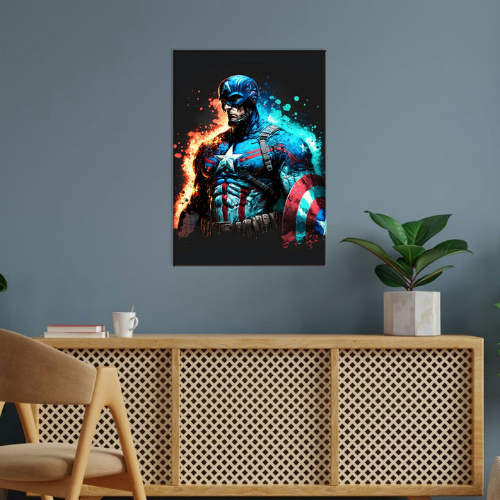 Metal Poster - Superhero Captain America CAP17