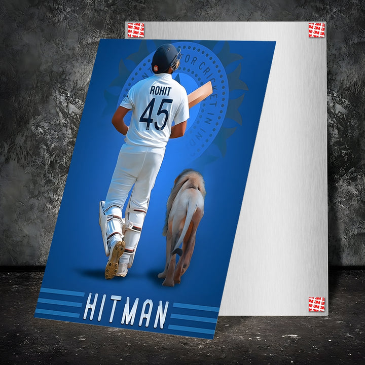 Metal Poster - Indian Cricketer Rohit Sharma RS02