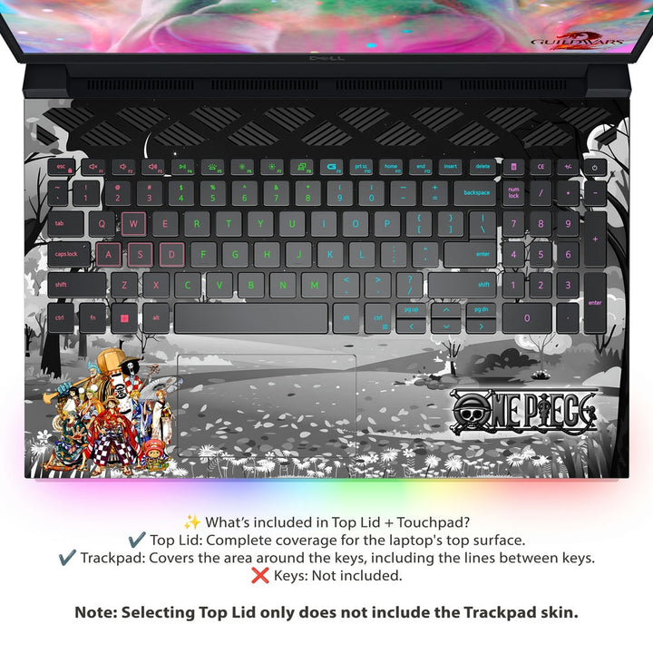 Dell Laptop Skin - One Piece Wano Arc Ensemble