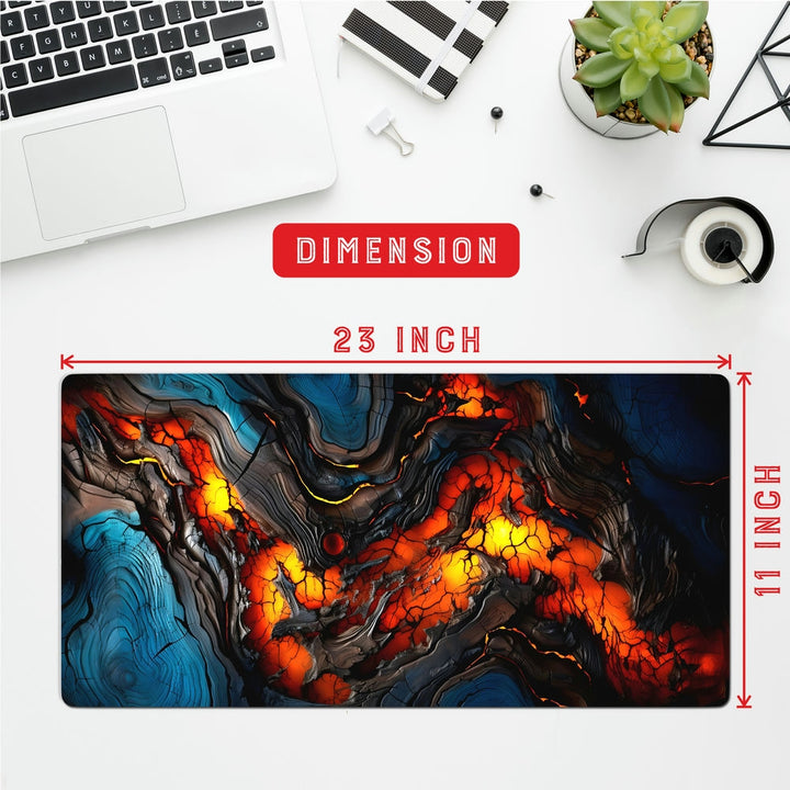 Anti-Slip Desk Mat Gaming Mouse Pad - Volcanic Flow