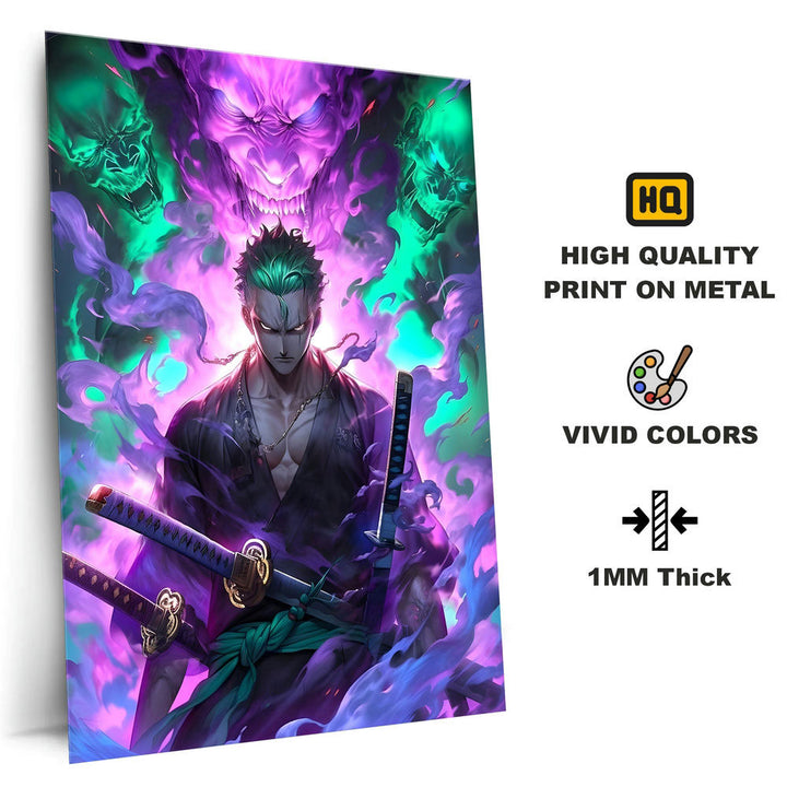 Metal Poster - One Piece Roronoa Zoro OP25