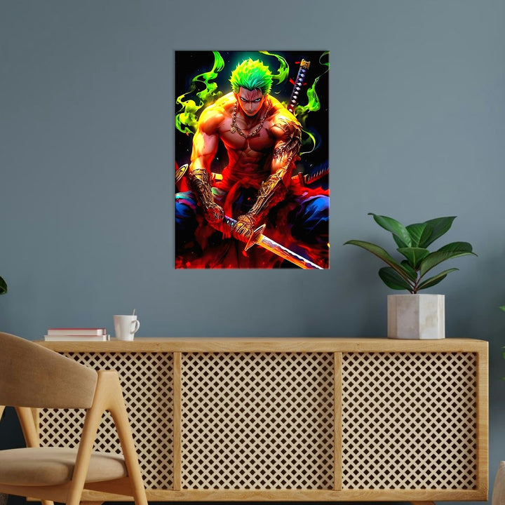 Metal Poster - One Piece Roronoa Zoro OP56