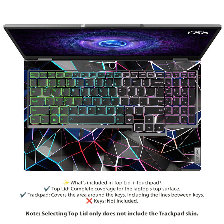 Lenovo LOQ Laptop Skin - Tech Wireframe