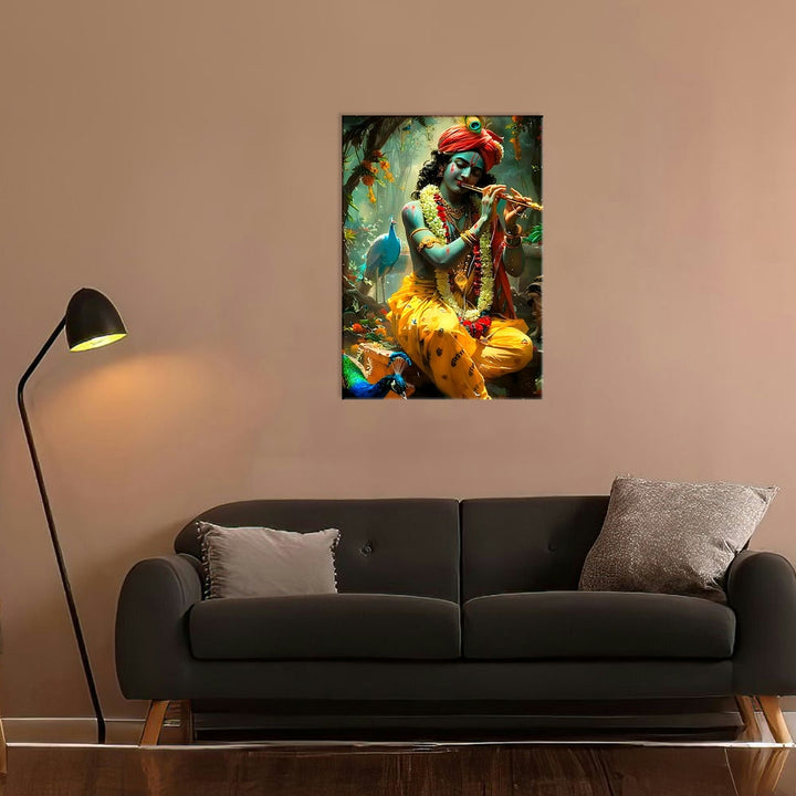 Metal Poster - Lord Krishna LK03