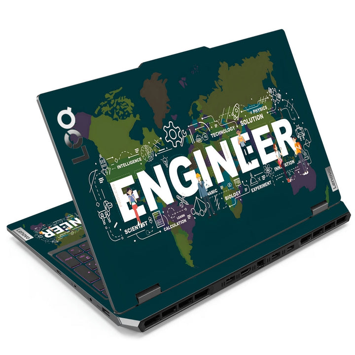 Lenovo LOQ Laptop Skin - Engineer World Map