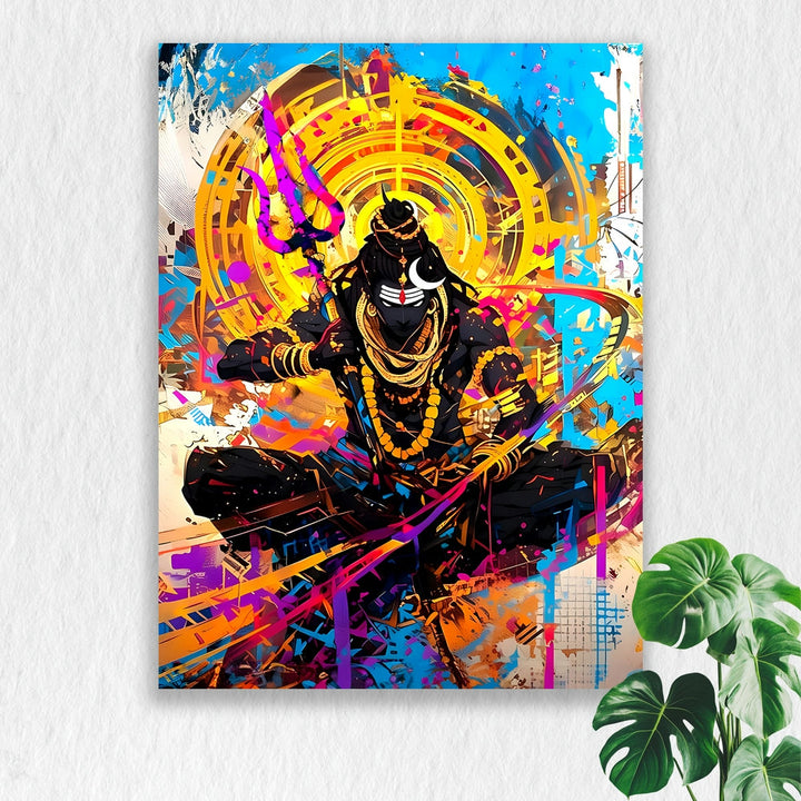 Self Adhesive Textured Vinyl Poster Shivas Cosmic Power