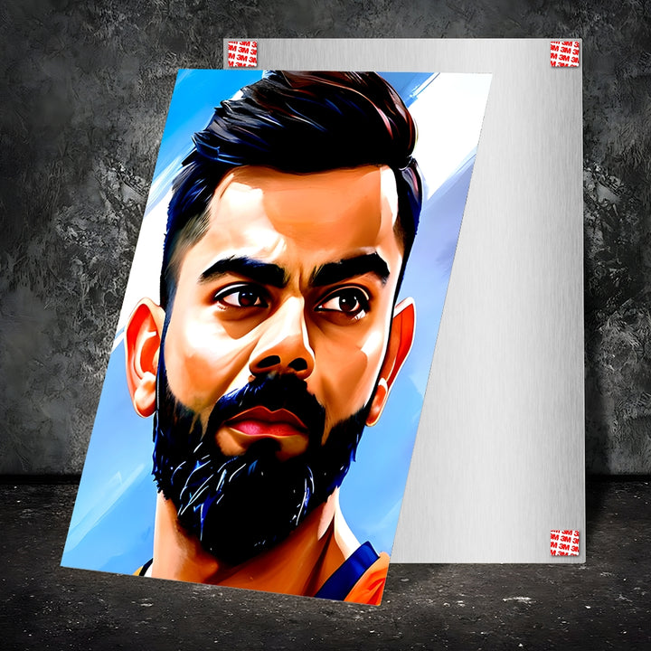 Metal Poster - Indian Cricketer Virat Kohli VK04