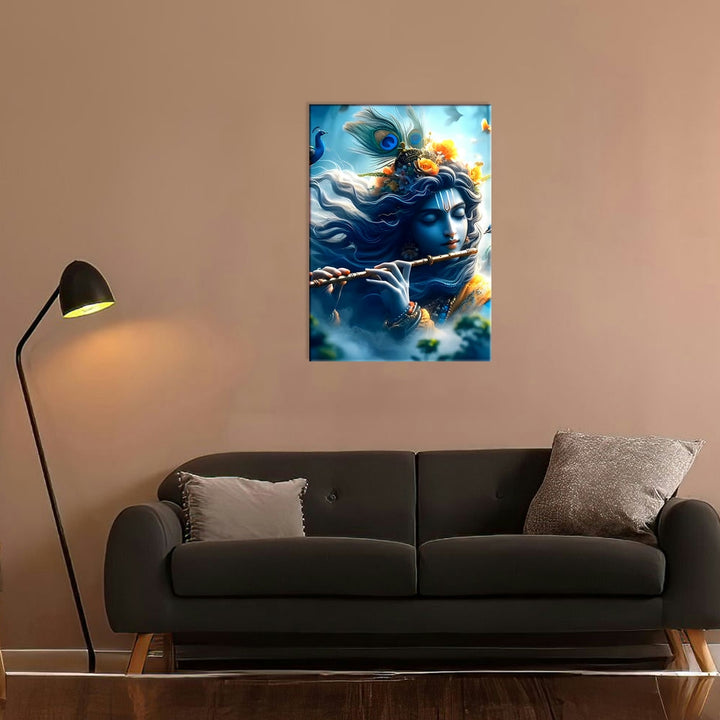 Metal Poster - Lord Krishna LK04