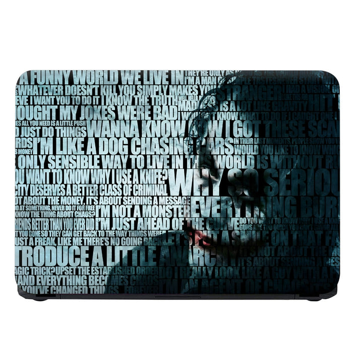 Laptop Skin - Joker Quotes