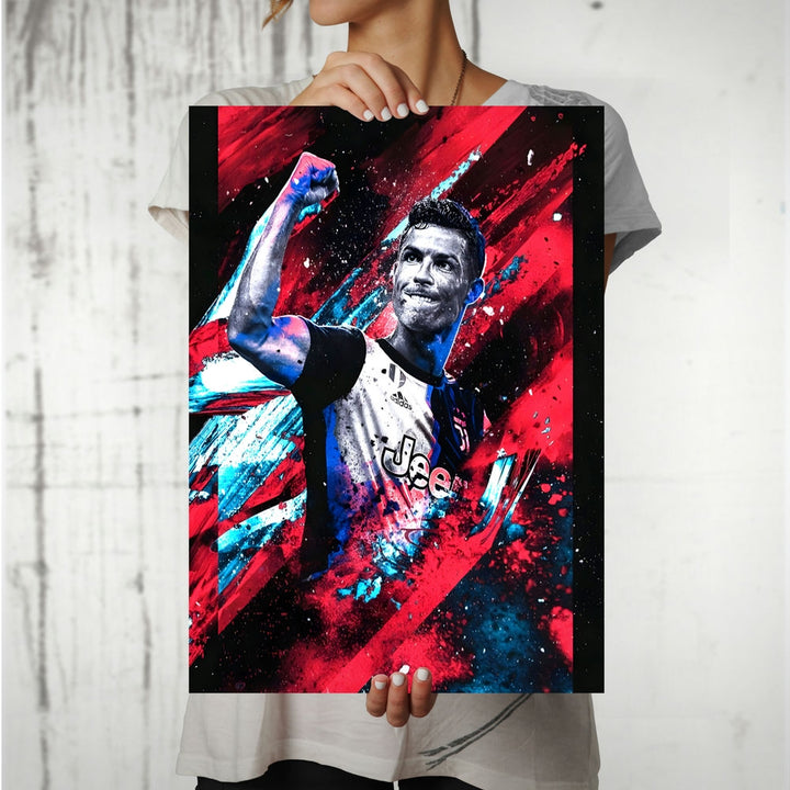 Metal Poster - Footballer Cristiano Ronaldo F08