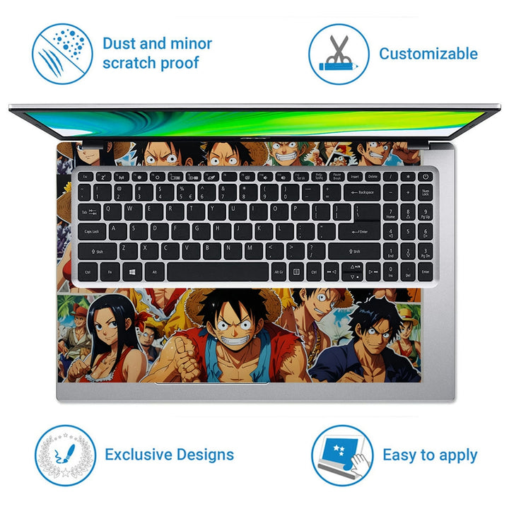 Laptop Skin - Anime One Piece Dynamic Collage DS10