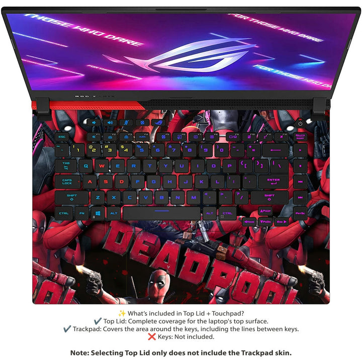 Asus Laptop Skin - Deadpool Multiverse Madness