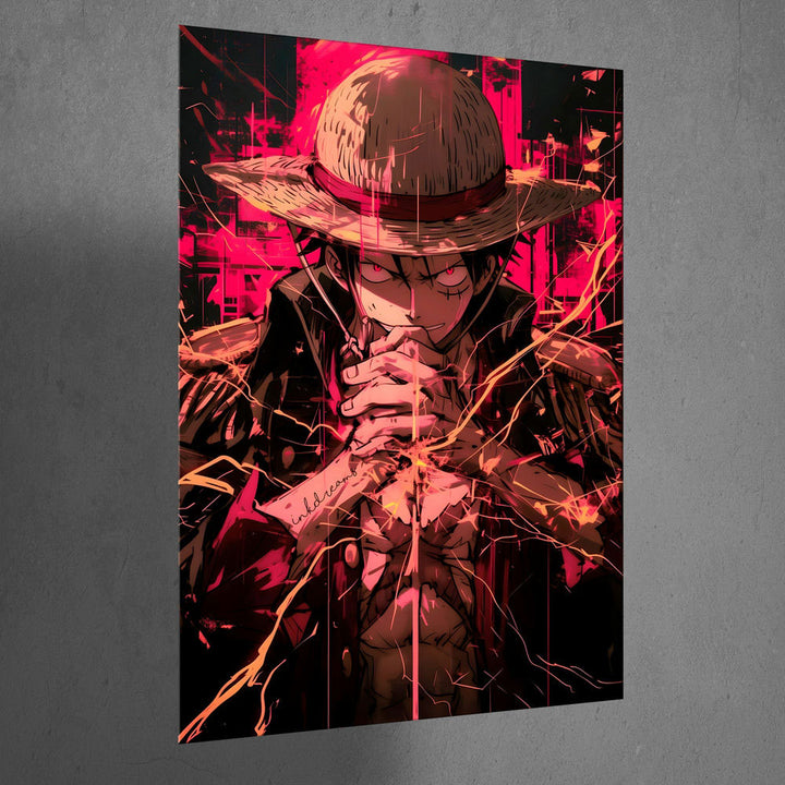 Metal Poster - One Piece Monkey D Luffy OP06