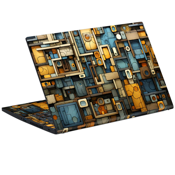 Acer Laptop Skin - Retro Circuit Board Grid