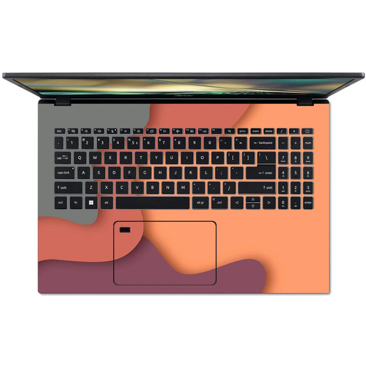 Acer Laptop Skin - Layered Paper Cutout Design