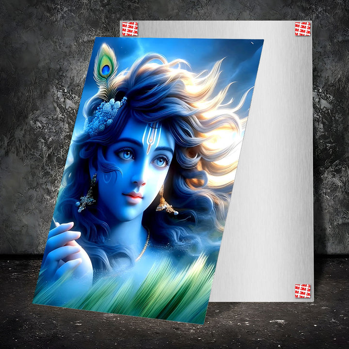 Metal Poster - Lord Krishna LK01