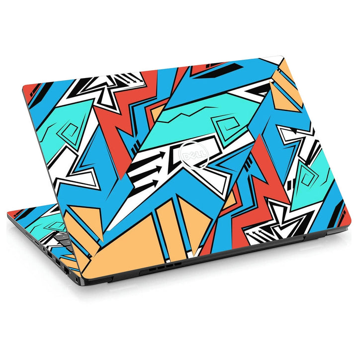 Dell Laptop Skin - Three Black Arrows Abstract