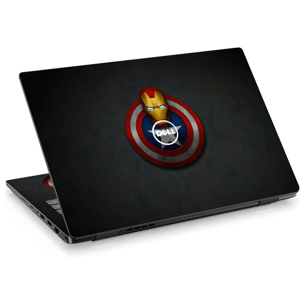 Dell Laptop Skin - Captain Shield Iron Man Mask