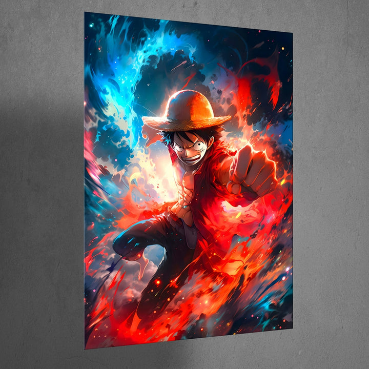 Metal Poster - Anime One Piece Luffy OP64