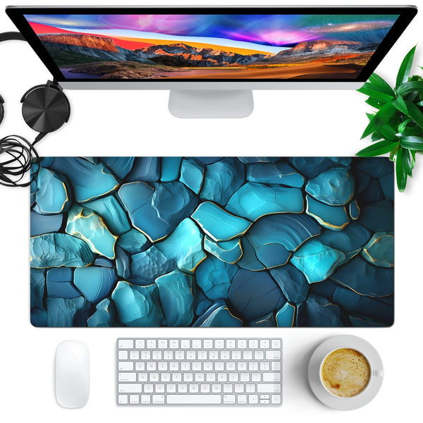 Anti-Slip Desk Mat Gaming Mouse Pad - Colorful Pebbles CP16