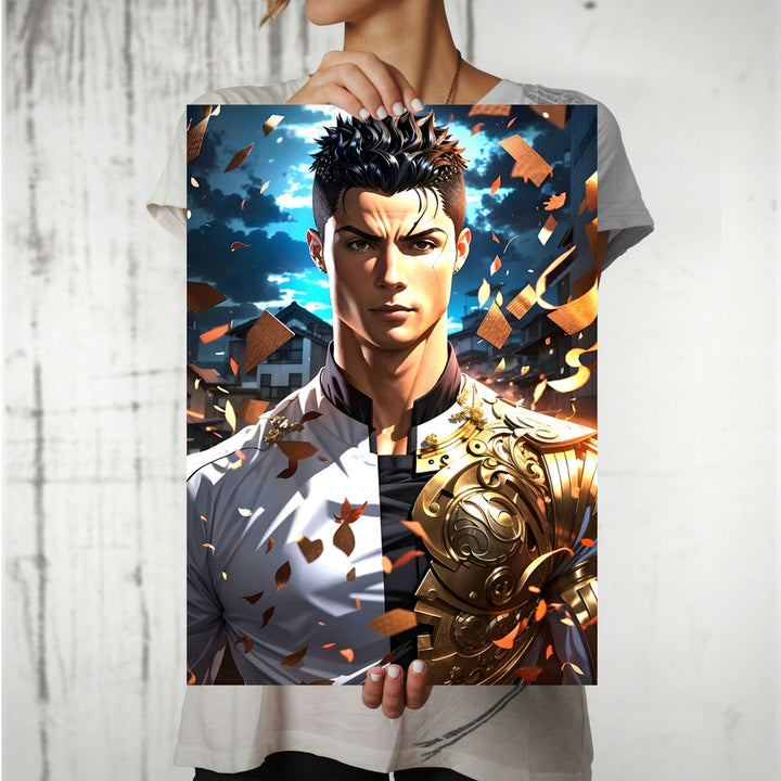 Metal Poster - Footballer Cristiano Ronaldo F07