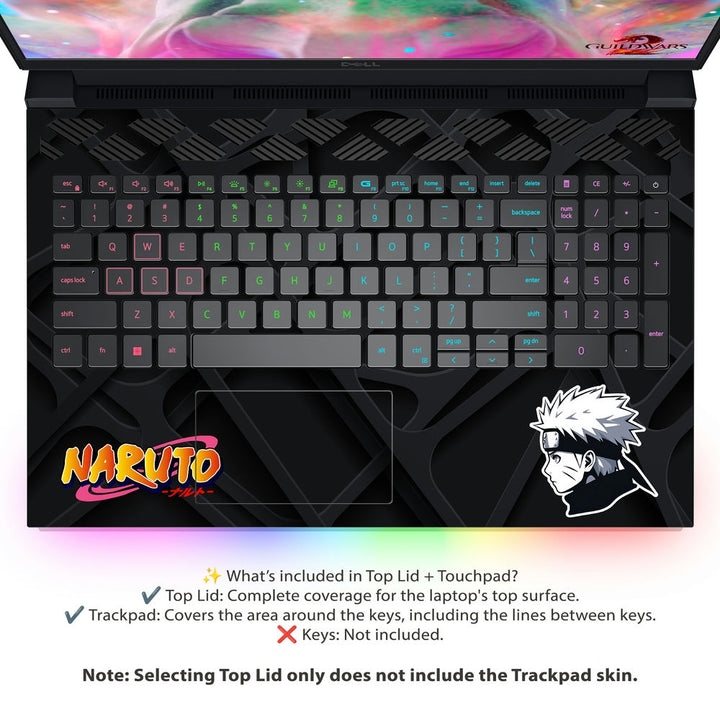 Dell Laptop Skin - Naruto Black Art