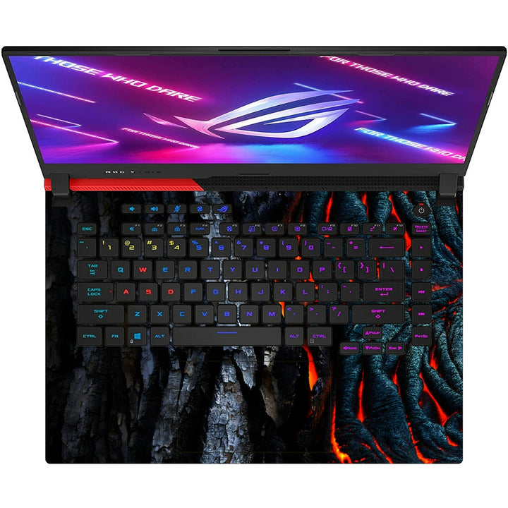 Asus Laptop Skin - Orange Lava in Tree Root