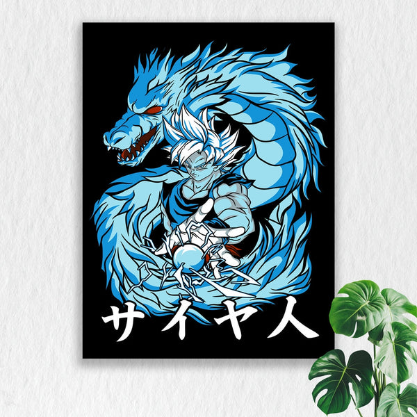 Self Adhesive Textured Vinyl Poster Saiyan Frost