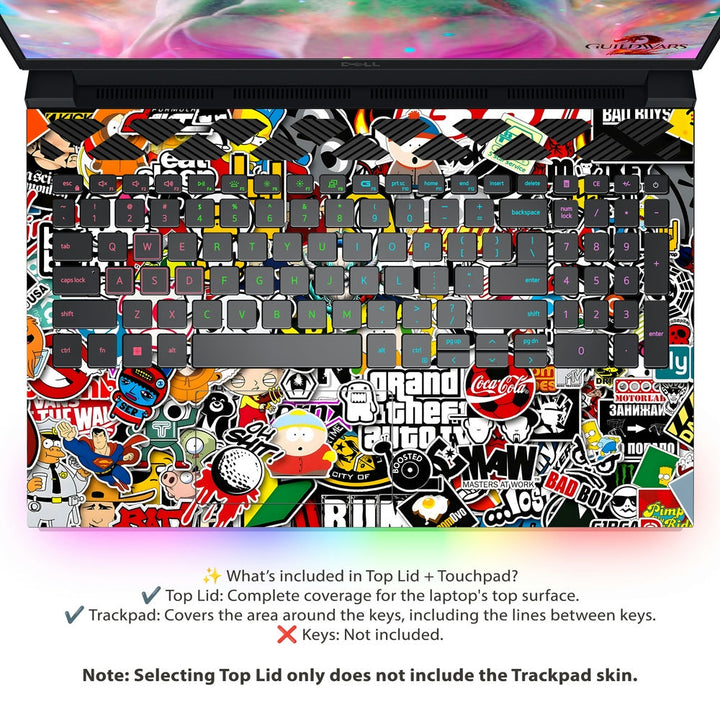 Dell Laptop Skin - Sticker Bomb