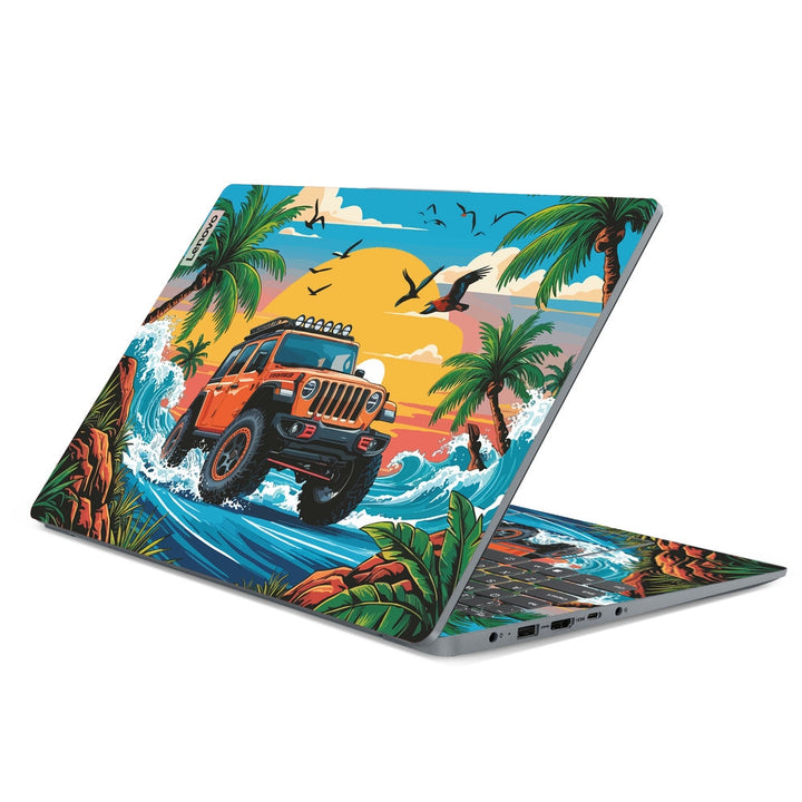 Lenovo Laptop Skin - Tropical Jeep Safari