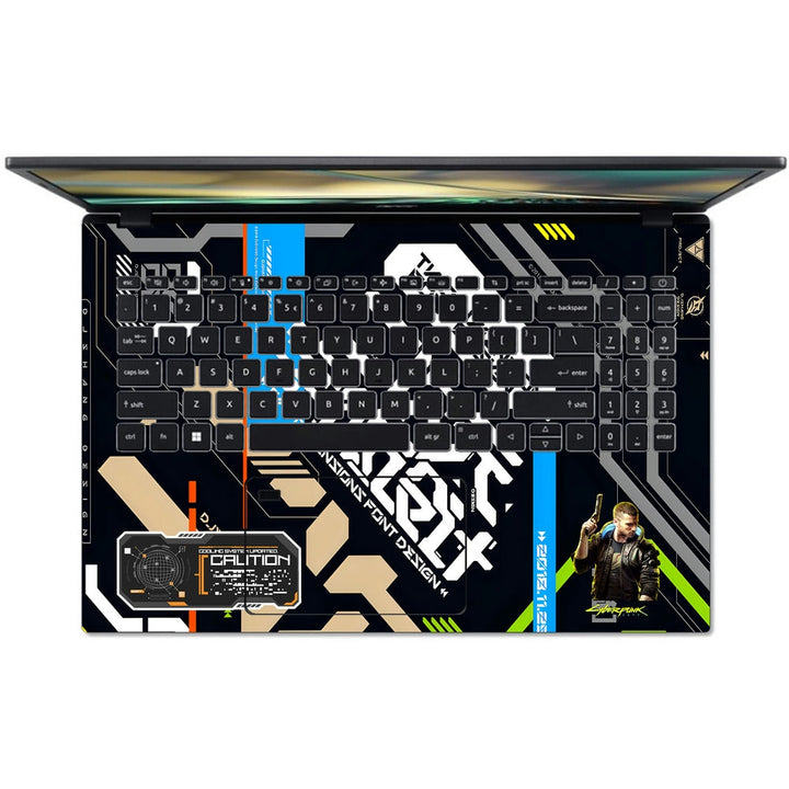 Acer Laptop Skin - Cyberpunk Quantum Rebel