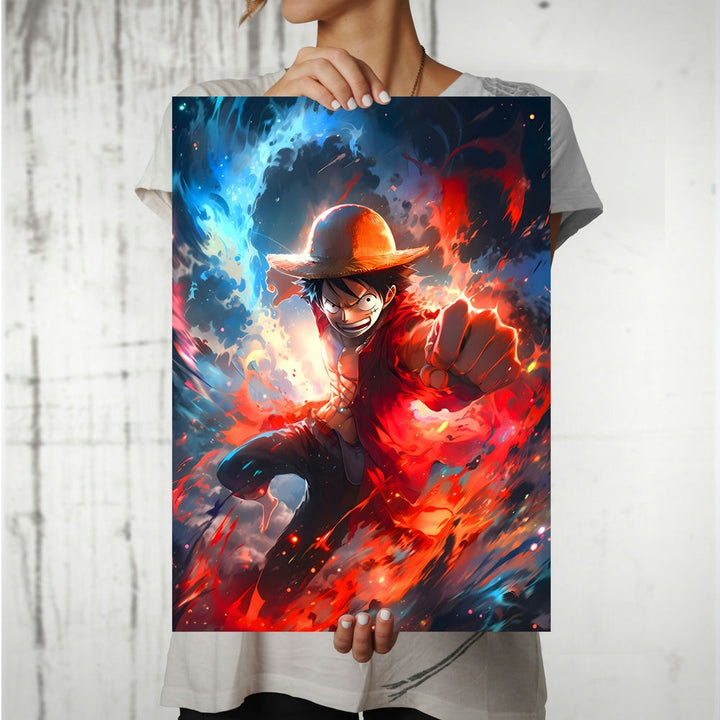 Metal Poster - Anime One Piece Luffy OP64